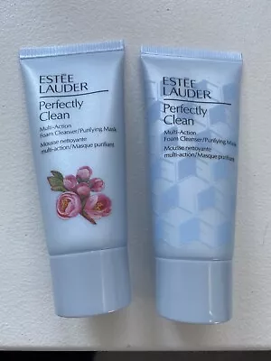 £7.80 • Buy 2xESTEE LAUDER Perfectly Clean Multi-Action Foam Cleanser/Purifying Mask 2x 30ml