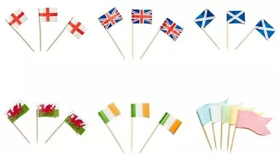 Sandwich Flags Buffet Party Cupcake Cocktail Sticks Decoration25 50 75 • £2.19