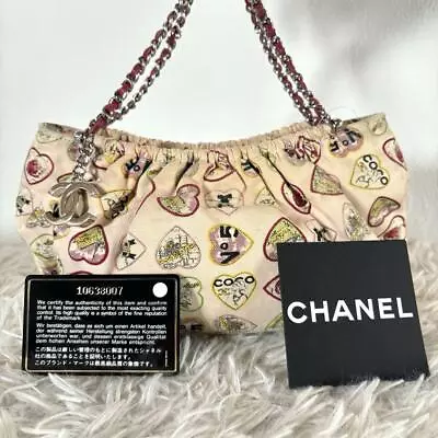Authentic Chanel Mini Hand Bag  Valentine Limited Chain Rare Vintage From Japan • $1119