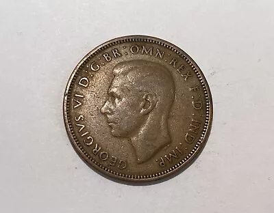 1942 King George VI Half Penny • £0.50