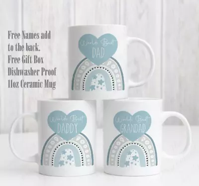 £8.99 • Buy Personalised Fathers Day Mug Cup Birthday Gift Dad Daddy Grandad Pops Dada