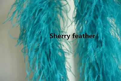 £62.40 • Buy Ostrich Feather Boa 5 Ply Ones Teal Blue Color