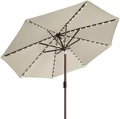 EliteShade USA Umbrella Solar 9ft Market Umbrella With 80 LED Lights • $169.99