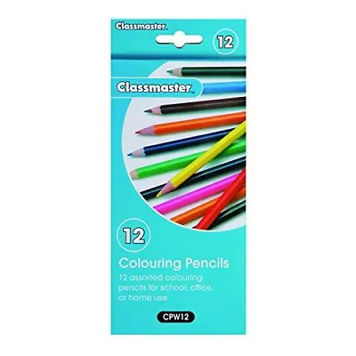Classmaster Class Box Colouring Pencils – Standard Full-Size Pre-Sharpened W • £2.54