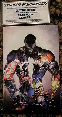 Venom 35 200 Clayton Crain Infinity Signed Coa Virgin Variant-b 1000 Pt Run • $179.99