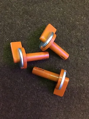 6x Vintage Hoover Twin Tub Washing Machine T5004 Control Knobs In Orange • £13