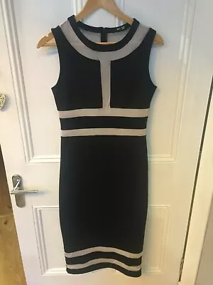 £18.80 • Buy TFNC London - Smart Black And Cream Midi Dress, Size L (32  Chest)