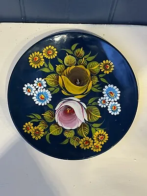 Narrowboat Hand Painted Roses And Castles Plate • £8