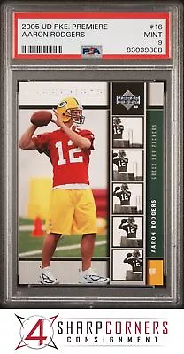 2005 Upper Deck Rookie Premiere #16 Aaron Rodgers Rc Packers Psa 9 F3847395-888 • $34.19