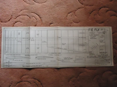 £4.50 • Buy Silent Flight Plans Of The F1E Fly A Magnet Steered Slope Soarer 72  Wingspan