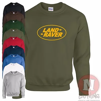 Land Raver Sweatshirt Classic Funny Festival Clubbing DJ Rover Spoof Wear • £20.99