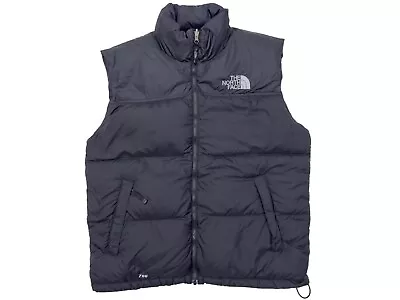 Vintage The North Face Men's Nuptse 700 Down Fill Puffer Vest Size L Black • $99.99