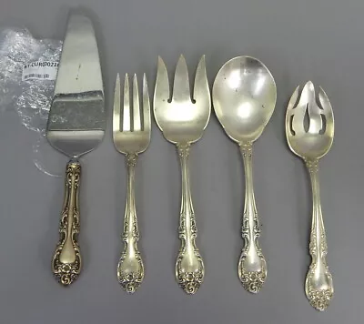 Vintage Gorham Sterling Silver MELROSE Serving Utensils Flatware Spoon Fork 16oz • $229.99