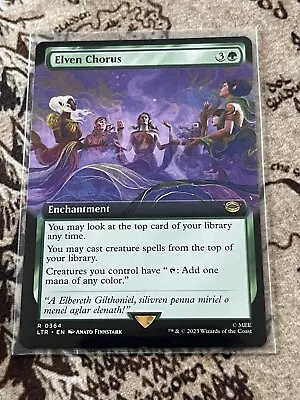 MTG ~ Elven Chorus ~ Extended Art ~ Lords Of The Rings ~ Rare 0364 ~ M/NM • £4