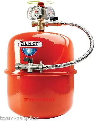 Zilmet Red Heating Expansion Vessel 18 Litre Sealed System Kit & Fixing Bracket • £83.95