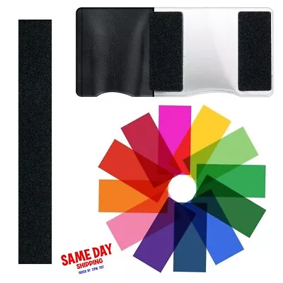 10pcs Camera Flash Gels Transparent Color Correction Balance Lighting Filter Kit • $22.75