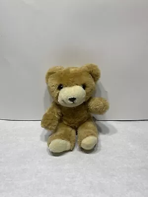 Trudy Teddy Bear  11  Sitting Stuffed Animal Plush Tan Bear Vintage 1983 • $12.49