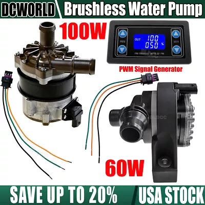 60W 100W DC12V Brushless Electric Circulation Water Pump W/ PWM Signal Generator • $8.99