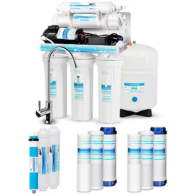 5 Stage Reverse Osmosis RO System Drinking Water Filter 75 GPD With Booster Pump • $152.99