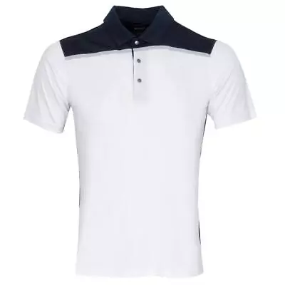  New  Puma Mens Rotation Bonded Color Block Polo-medium-white/navy-#597508 07 • $15