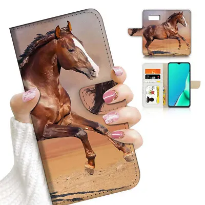 $12.99 • Buy ( For Samsung S8 ) Wallet Flip Case Cover AJ23946 Horse