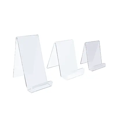 £6.79 • Buy Plate Display Stand Acrylic Counter Book Phone Easel Tablet Desk Retail (DS7+)