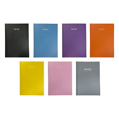 Academic Diary 2024-2025 School Year A5 Week To View Hardback For School Office • £4.59