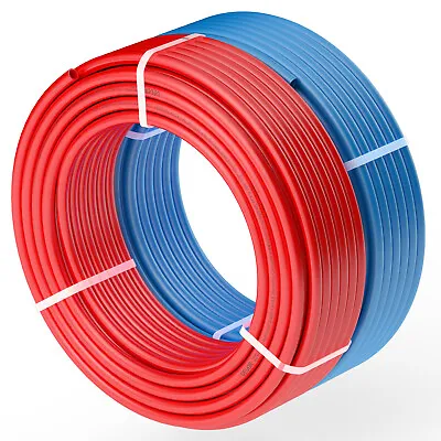 VEVOR 1/2” 2x100ft Blue & Red PEX-A Tubing/Pipe For Potable Water With Cutter • $68.99