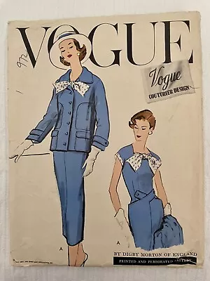 Vogue Couturier Design Pattern 972 Digby Morton - Dress And Jacket Bust 34 • $28