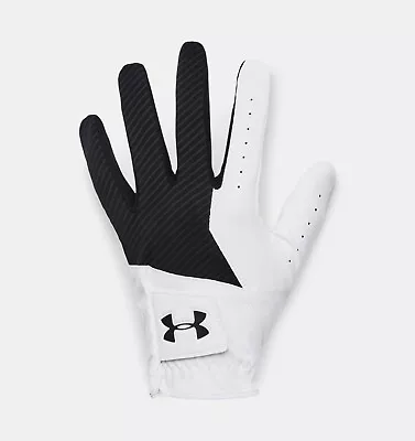 Under Armour Mens UA Medal Synthetic Textured Golf Gloves - Left Hand - Size M • £8.75