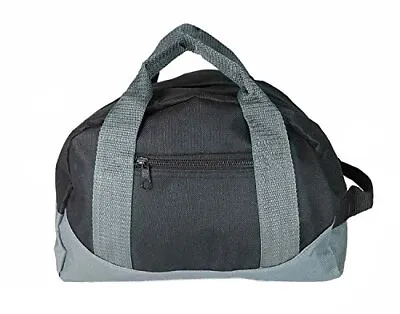 12  Mini Two Tone Duffle Bag (Black-Gray) Small • $23.65