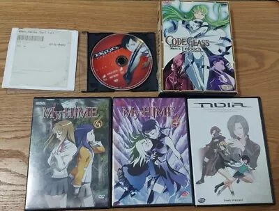 Lot Of 6 Anime DVDs Code Geass Noir My-Hime And Blood+. One Disc Former Rental • $12