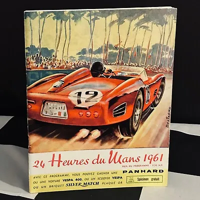 Le Mans 24 Hours Heures 1961 Original Race Programme Ferrari 250 Tri Phil Hill • £125