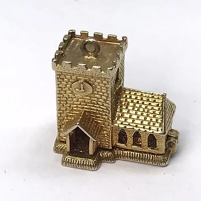 9ct Gold Church Wedding Charm (Opens To Show Wedding)  - Full British Hallmark • £300