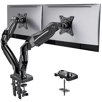 Dual Monitor Stand - Adjustable Spring Monitor Desk Mount Swivel Vesa Bracket... • $68.66
