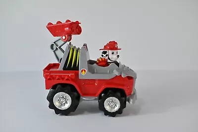 Paw Patrol Dino Rescue Marshall Deluxe Rev Up Vehicle W/ Figure • $14.99