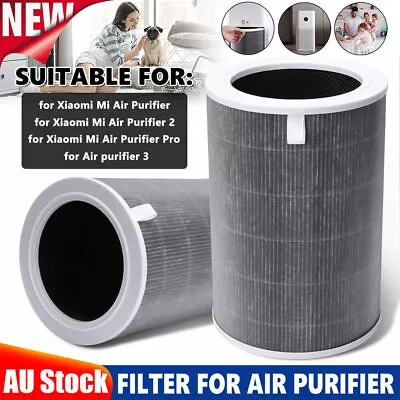 Activated Carbon HEPA Filter For Xiaomi Mi 2S/2C/2H3/3H/3C/Pro Air Purifier AU • $29.85