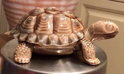 £4.99 • Buy Vintage Wade Pottery Porcelain Turtle Tortoise Lidded Trinket Box Dish Figurine