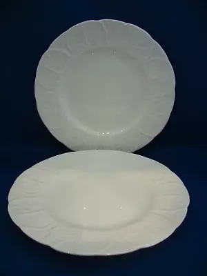 2 X Wedgwood Countryware Bone China Salad/Dessert Plates Cabbage Leaf • £29.95