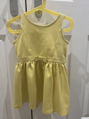 £10 • Buy Polo Ralph Lauren Girls Yellow Dress Age 4 Bow Detail Designer
