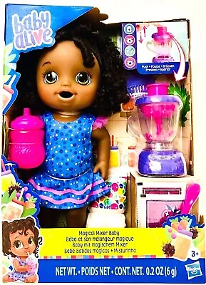 1 Ct Hasbro Baby Alive Magical Mixer 14  Girl Baby Doll Berry Shake With Blender • $99.34
