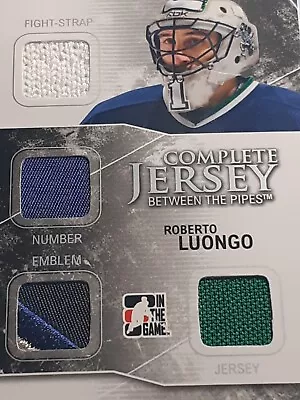 Roberto Luongo Limited /9 In The Game 2009-10 Complete Jersey  Between The Pipes • $208.04