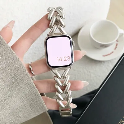 For Apple Watch Bracelet Band 49mm Metal Chain Strap IWatch Series 8 SE 7 6 5 4 • $9.25