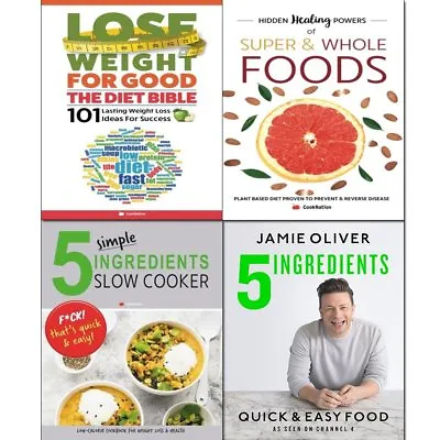 $46.14 • Buy 5 Ingredients Simple Slow Cooker Lose Weight For Good 4 Books Collection Set NEW