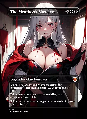 The Meathook Massacre - Lewd Anime Waifu High Quality Altered Art Custom Cards • $7.99