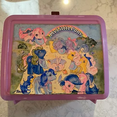 Vintage 1987 My Little Pony Aladdin Lunchbox Hasbro Plastic • $9.95