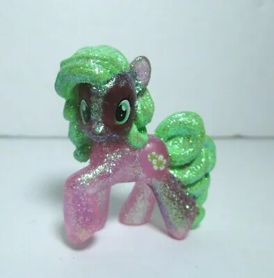 My Little Pony FiM Blind Bag Wave 10 2  Transparent Glitter Flower Wishes Figure • $3.25