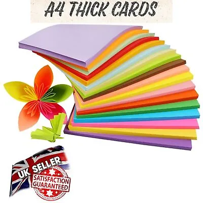 A4 Coloured Assorted Craft Card Mixed Colour And Pack Size Free P&P UK 260 GSM • £5.99