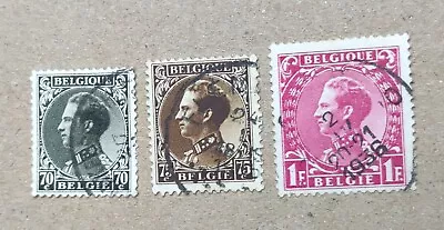 Belgium 1934 -1935 King Leopold Used • $1.85