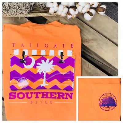 Live Oak Clemson Cooler Short Sleeve T-Shirt Tailgate Southern Style SMALL New • $6.99